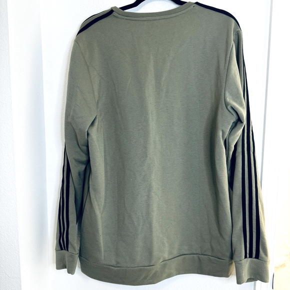 ADIDAS Olive Green Crewneck - Picture 2 of 3